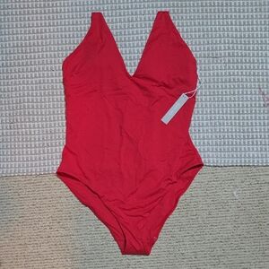 Everlane Bold Red One-Piece Swimsuit